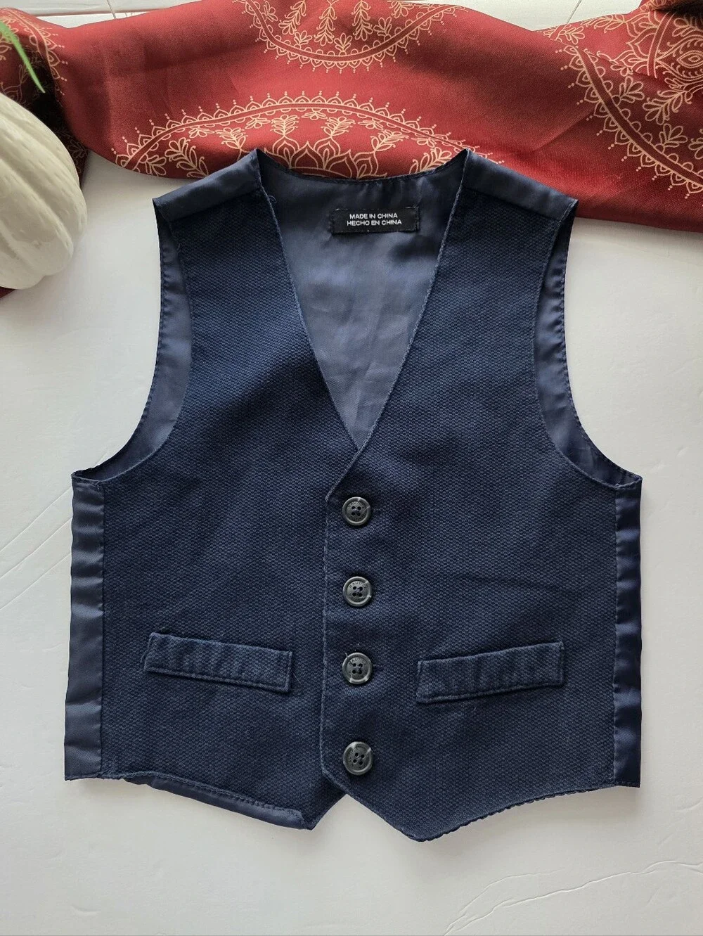 Toddler Navy Blue Vest 2T